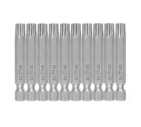 10Pcs Blossom Head Screwdriver Bit Set Drill Bit Extension Holder 1/4inch Hexagonal Shank Security 50mm Hardened Star Screwdriver Bits