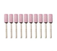 10pcs Blue Corundum Abrasive Mounted Stone for Rotary Tools with 3mm Shank Length 45mm Suitable for DIY Grinding and Finishing