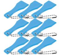 10pcs Blue Plastic Lottery Scraper Portable Small Scratching Tool