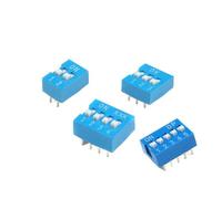 10PCS Blue Toggle Switch 2.54MM Pitch DIP Dial The Code Switch 1 2 3 4 5 6 8PIN Quick Switch(5PIN)