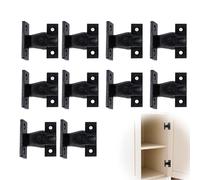 10PCS BMYUK keku Push in Panel Clips Plinth Fasteners Fittings Press Fit ABS Quick Hidden Furniture for Cupboard Cabinets Wardrobe Bath Bed Table