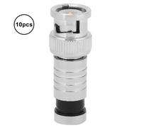 10pcs BNC Compression Male Connector FR Coaxial Q9