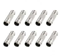 10PCS BNC Female to Female Adapter, 50 Ohm Barrel Coupler Connector | Nickel Plated BNC Coupler with ABS Housing and Copper Core Contact for 50 Ohm Coaxial Cable, RF and Antenna Connections