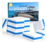 10PCS Boat Scuff Erasers - RAINFLOW Boat Wipes Boat Accessories for Women and Men Magic Cleaning Sponge for Cleaning Pads Supplies Boat Interior Cleaner Thicken Premium Magic Sponge Gifts