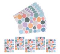10pcs Boho Colorful Dot Wall Stickers for Room and Classroom | Removable Paper Decals, Easy DIY Application, Playful Circle Design, Decorative Use for Home Spaces