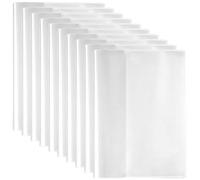 10Pcs Book Cover 12x8.5 inch, Clear Plastic Sheet Protectors with Self-Adhesive Strips Waterproof & Stain-Resistant Book Sleeve for Home School Office