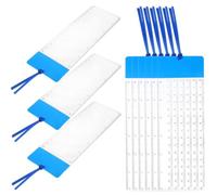 10pcs Bookmark Sleeves with Hole, PVC Reading Marker Set for Students