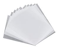 10Pcs BOPS Shrink Sheet, Heat Shrinkable Film for DIY Crafts, Double Sided Printable Shrink Film with Inkjet Printer, for Making Keychains Jewelry Toys Accessories (Printable on Both Sides -