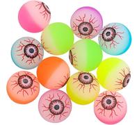10PCS Bouncy Balls, Creepy Eye Balls, Glow in the Dark Eyeballs - Halloween Party Favor Gift, Trick or Treating Party Bag Fillers