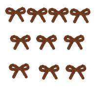 10Pcs Bowknot Sew On Patches Embroidered Bowknot Sew On Yarn Patches Applique for Kids Clothing Jackets Jeans Bags Lace Applique