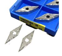 10Pcs/Box VNMG160402 VNMG160404 VNMG160408 HA H01 Aluminum External Turning Tool Lathe Tool Turning Insert CNC Cutting Tools (Size : VNMG 160402 HA H01)