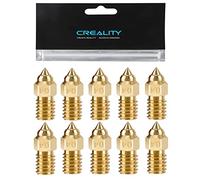 10PCS Brass 0.4mm Nozzles for Ender 5 S1, 3D Printer Parts High Speed M6 0.4mm Nozzles Kit for Ender 3 V3 SE, Ender 5 S1, Ender 7, Spider 1.0 Hotend