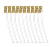 10PCS Brass Brush, Small Metal Brush Mini Wire Brushes for Rust Removal Cleaning Welding Slag Sink 3D Printer Cleaning Brushes