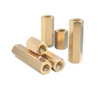 10PCS Brass Female To Hexagonal Studs Pillars Standoff Spacers Isolation Spacing Screws(16mm,M3 (10Pcs))