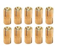 10Pcs Brass Furniture Hinges Cylindrical Concealed Hinge Small Box Hinge Door Hardware 180 Degree Opening Angles Invisible Door Hinges Hardware
