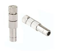 10PCS Brass isting Nozzle Quick Connector for Outdoor Cooling ister Syste, Fog Nozzles Garden Spray Atoizing Nozzle for Landscaping, air huidification, 8 Connection(0.4)