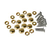 10PCS Brass Mirror Screws - Golden Cap Cover Nails Fasteners for Decorative Mirror, Sign/Advertising Hardware, Construction (12mm)