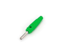 10Pcs Brass Nickel-Plated Cross 4mm Male Stackable Banana Plug Solder Type Connector CZAOINCU(Green)