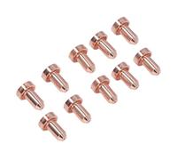 10PCS Brass Nozzle, Reliable Plasma Cutting Torch Nozzle with High Accuracy Sturdy Torch Replacement for Sl60 Sl100 Welding Supplies