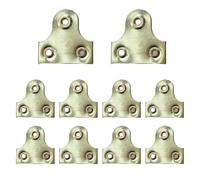 10PCS Brass Picture Hanging Plates - 32mm Mirror Fixing Plates for Secure Frame Hanging - Frame Hanger Brackets for Photos, Mirrors, & Artwork