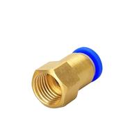10PCS Brass Pneumatic Quick Joint Fitting 4 6 8 10 12mm Hose Tube 1/8" 3/8" 1/2" 1/4" BSP Thread PCF Pneumatic Air Connector(PCF8-03)
