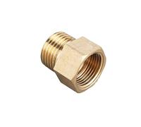 10Pcs Brass Reducer Bushing Fitting M20 7/16 UNF 9/16 1/4" 1/2" BSP Female to Male Thread Adapter Connector(F BSP1I4-M UNF7I16)