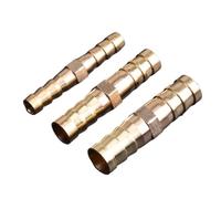 10PCS Brass Straight Hose Pipe Fitting Equal Barb 3mm 4mm 5mm 6mm 8mm 10mm 16mm 19mm 25mm Gas Barbed Coupler Connector Adapter(4mm)