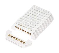 10Pcs Brass Terminal Block Connector - 7-Holes High Voltage Bridge Design for Safe Wiring, Neutral/Ground Bar for Distribution Box/Cabinet, Durable Anti-Corrosion