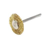 10pcs Brass Wire Wheel Brushes 3mm Mandrel for Precisions Cleaning and Rusts Removal for Metalwork and Crafts Projects Brass Wire Brush