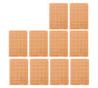 10pcs Breadboard, 5×7cm Single Side Prototype PCB Breadboard Universal Resin Bread Board for Electrical Experiment, Electronic Factory