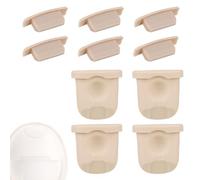 10pcs Breast Pump Parts Compatible with Eufy S1 Pro/S1/E20/E10, 4pcs Silicone Diaphragms and 6pcs Spout Caps Wearable Breast Pump Replacement Accessories for Eufy