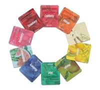 10Pcs Breathing Necklace Flavoured Filters: Cranberry, Mint, Strawberry, Blueberry, Vanilla, Raspberry, Orange, Lemon, Mango, Watermelon, Breathing Necklace with Resistance for Anxiety Relief