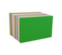 10Pcs Bright Sticky Notes Set Tear Backing for School | Premium Adhesive Lined Notepads Design Note Pad for Writing Supplies Strong Adhesive
