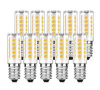 10Pcs Brightest E14 LED Lamp AC110V 220V 7W Ceramic SMD2835 LED Bulb Warm/Cool White Spotlight Replace Halogen Light (Cold White)