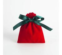 10pcs Bulk 10x12cm Jewelry Packing Ribbon Velvet Bags Gift Display Packing Storage Wedding Travel Candy Drawstring Dust Pouches
