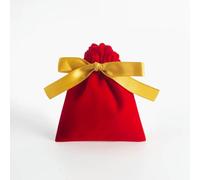 10pcs Bulk 10x12cm Jewelry Packing Ribbon Velvet Bags Gift Display Packing Storage Wedding Travel Candy Drawstring Dust Pouches