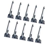 10Pcs Business Writing Gel Inks Pen Corded Pen Security Holder Table Fixed Gel Inks Set With Stand Secure Counter With Adhesive Chain