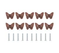 10Pcs Butterfly Dresser Knobs, Vintage Butterfly Drawer Pulls Antique Drawer Knob Pull Handle Cupboard Door Knobs for Cabinet Closet(#2)