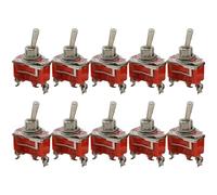 10pcs Button Switch Shaking Rocker 1121 Single Pole Throw Toggle Power Three Legs Two Gears