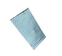 10PCS Butyl Rubber Shock-Absorbing and Soundproofing Board Self-Adhesive Damping Thermal Insulation and Noise Reduction Deadening(Silver-10PCS)