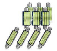 10pcs C10W C5W Canbus Festoon 31/36/39/41mm Car LED Lights Interior Reading Bulbs License Plate Lamp 12V White Warm White Ice blue(31 mm,Warm white)