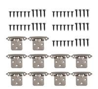 10pcs Cabinet Hinges Metal Cupboard Closing Furniture Hardware Simple Installs Cupboard Hinges