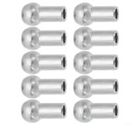 10pcs Cable Ball Terminal Replacement Set for Gym Pulley Machines Metal Wire Port Joint Parts for Equipment Cables Diameter 5mm 6mm (11 * 4.5 * 19.5mm)
