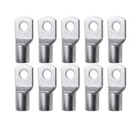 10Pcs Cable Connector Kit SC Type Wire Nose Terminal Crimp SC16-6 SC25-6 SC35-6 Bolt Hole Copper Lugs lock up(SC25-6)