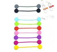 10Pcs Cable Organizer Holder Clips,Silicone Cable Ties,Adhesive Hooks for Desk Cable Management,Cable Holder Organizer for Earphone Data Charger Cords,Wire Holder Organiser,Office Supplies,Clean