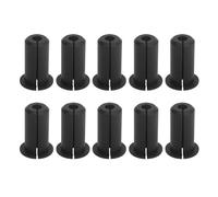 10pcs Cable Routing Kit, Silicone Wall Grommet Bushings - Cable Wall Pass for Ethernet Series Cable - 0.75inch Diameter (Black)