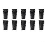 10PCS Cable Sleeve & Strain Relief Cord Protector, 5mm Black Rubber Gland Connectors for Power Tools, Electric Drills, Heavy-Duty PVC Hose Protectors - Flexible, Heat Resistant, Waterproof(5mm-black)