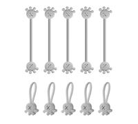 10Pcs Cable Ties Reusable Silicone Cable Organizers Cord Clips Cord Organizers for Management Student Organizing Clip