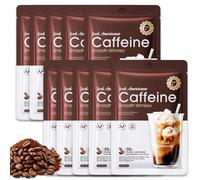 10Pcs Caffeine Face Mask & Collagen Face Masks - Hydrating Face Mask for Firming & Anti-Aging, Face Skincare with Aloe Vera Leaf Extract, Overnight Tightening Sheet Mask for Elasticity Boost