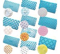 10Pcs Cake Embosser Lace Flower Cookie Cutters Sets Cake Embossed Moulds Biscuit Petal Quilt Press Molds Icing Embossing Cutter Sugar Textured Baking Mold Fondant Gumpaste Mold Cake Decorating Tools